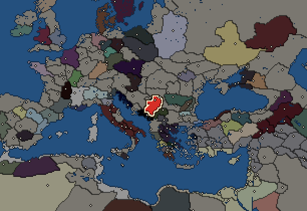 Starting territory of Scordisci, with its neighbours