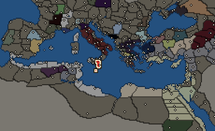 Starting territory of Syracuse, with its neighbours
