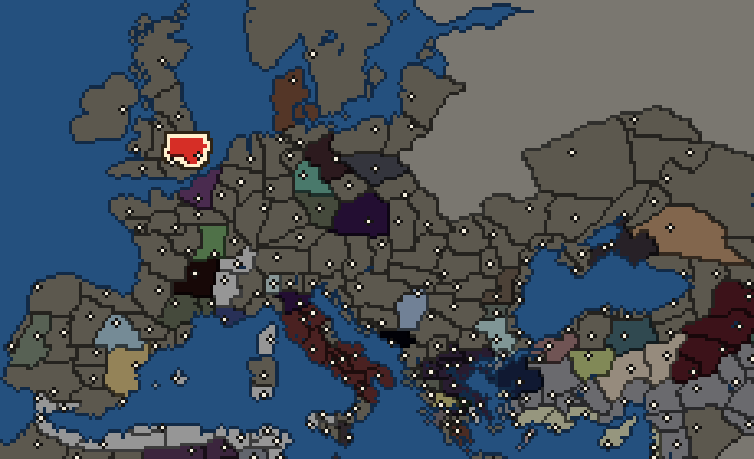 Starting territory of Trinovantes, with its neighbours