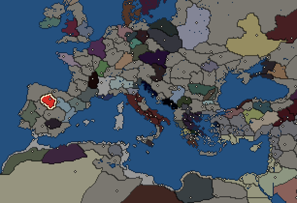 Starting territory of Vaccaei, with its neighbours