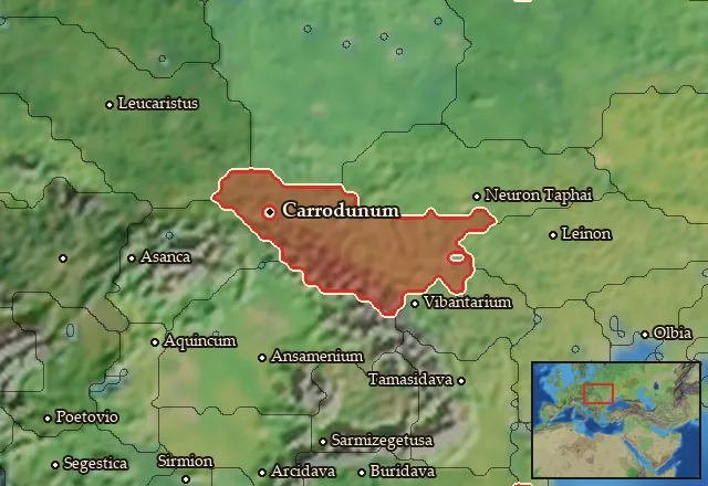 Map of Ambronia and its neighbours