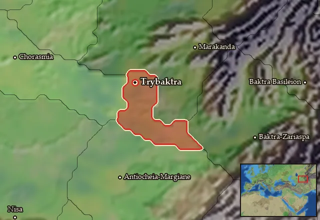 Map of Anatolike Chorasmene and its neighbours