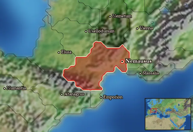 Map of Arecomicia and its neighbours