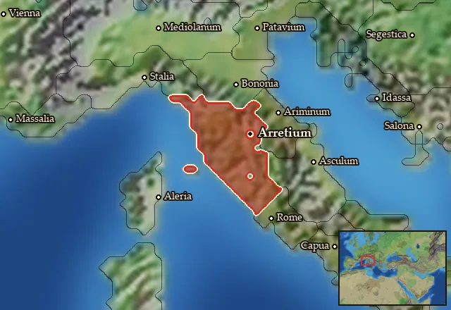 Map of Aritim and its neighbours