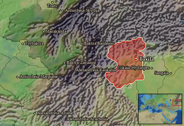 Map of Arsa and its neighbours