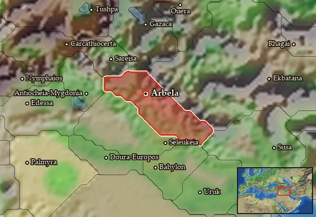 Map of Assyria and its neighbours