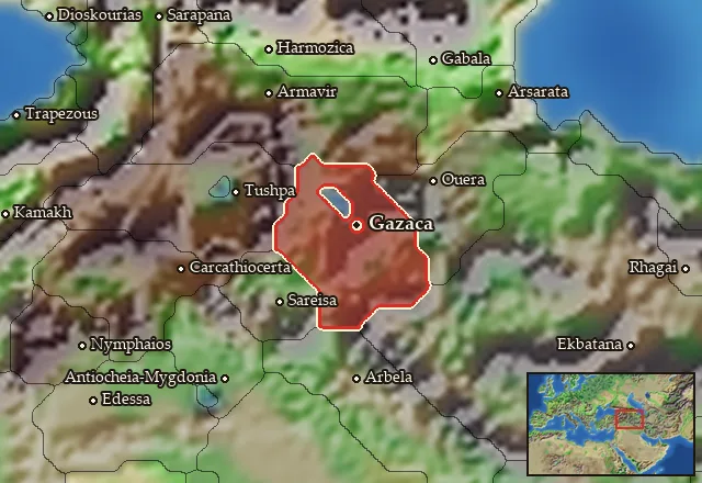 Map of Atropatene and its neighbours