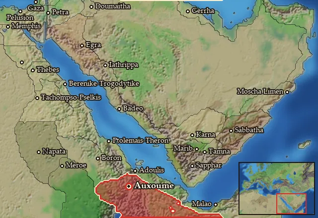 Map of Axoumitis and its neighbours