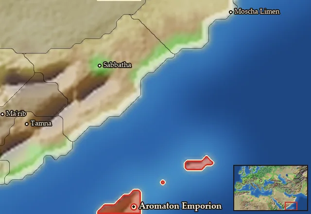 Map of Azania and its neighbours