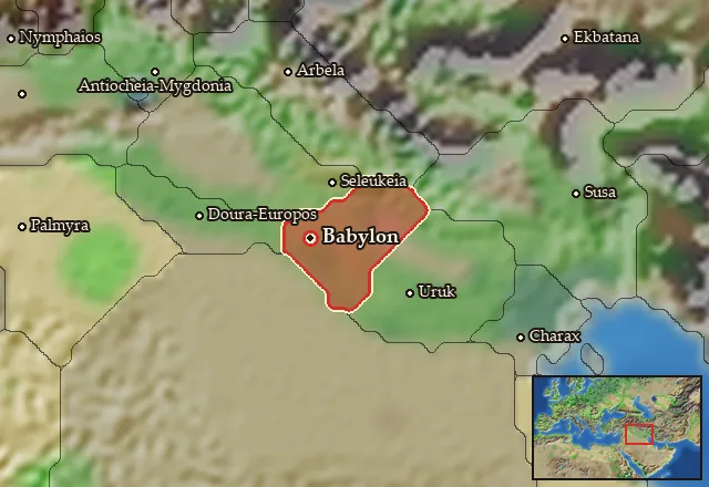 Map of Babylonia and its neighbours