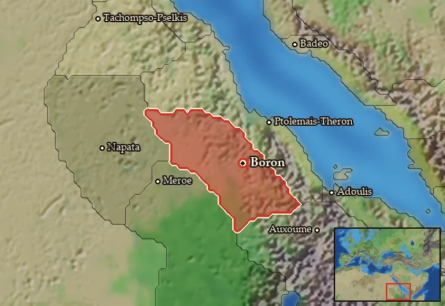 Map of Blemmyia and its neighbours