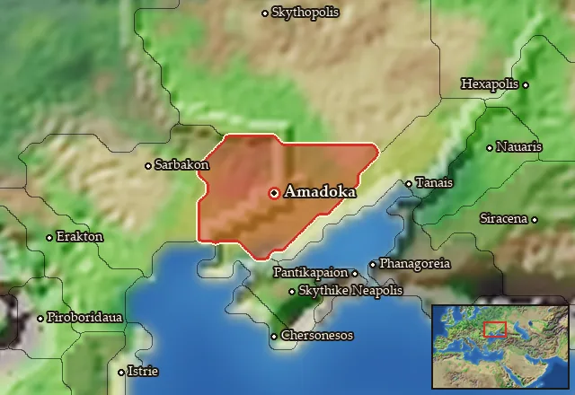 Map of Borysthenes and its neighbours