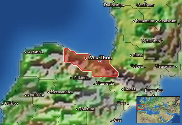 Map of Cantabria and its neighbours