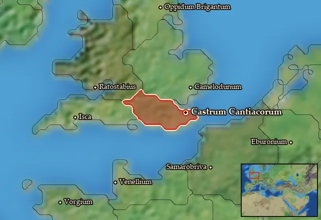 Map of Cantiacia and its neighbours