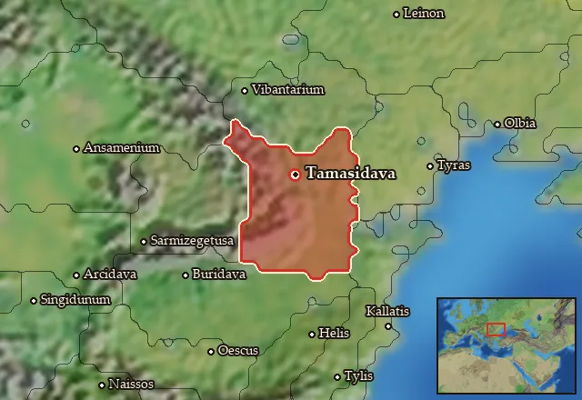 Map of Carpiania and its neighbours