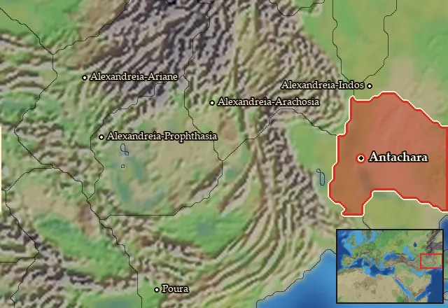 Map of Chatriaia and its neighbours