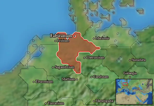 Map of Chaucia Major and its neighbours