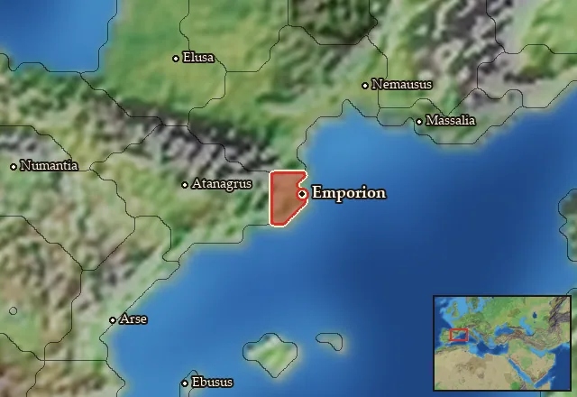 Map of Emporitia and its neighbours