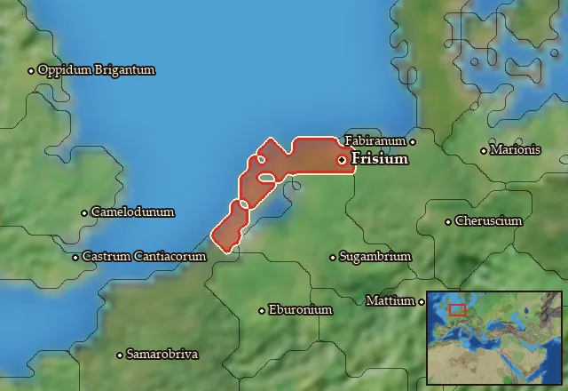 Map of Frisia and its neighbours
