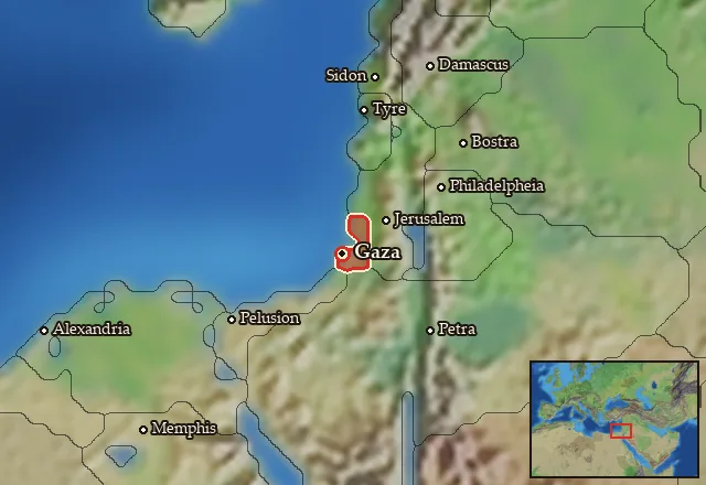 Map of Gazaia and its neighbours