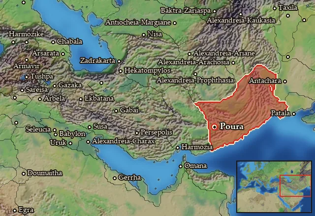 Map of Gedrosia and its neighbours