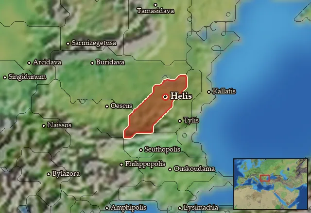 Map of Getaia and its neighbours