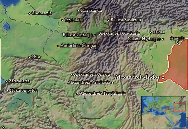 Map of Indos and its neighbours