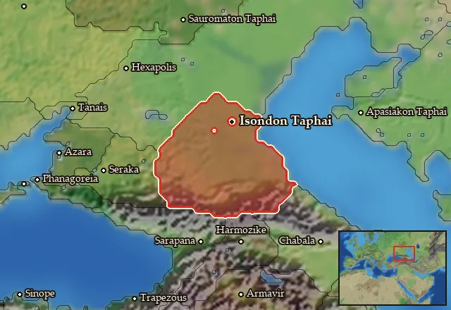 Map of Isondaia and its neighbours