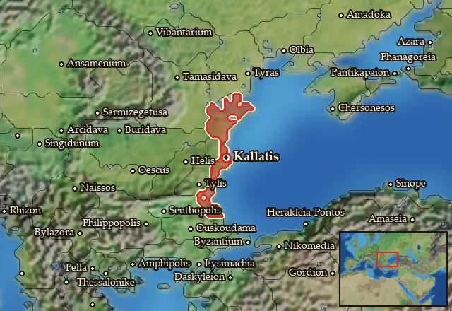 Map of Kallatisia and its neighbours