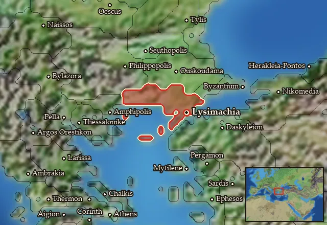 Map of Kardia and its neighbours