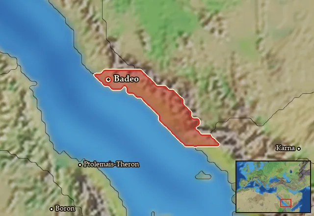Map of Kassanitis and its neighbours