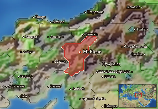 Map of Kataonia and its neighbours
