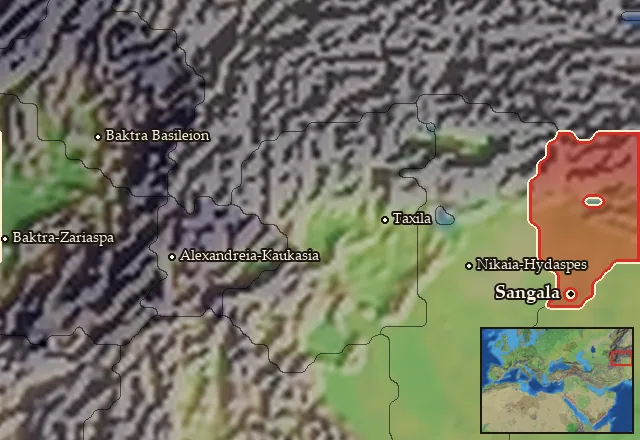 Map of Kathaia and its neighbours