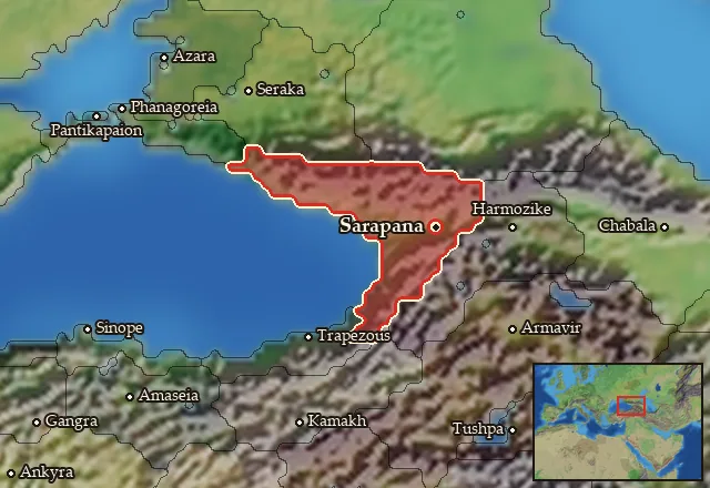 Map of Kolchis and its neighbours