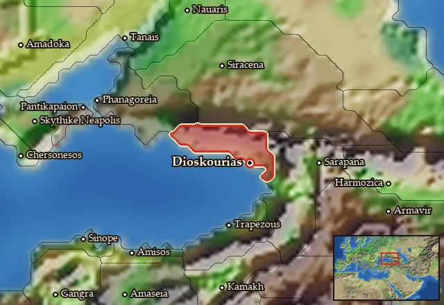 Map of Koraxia and its neighbours