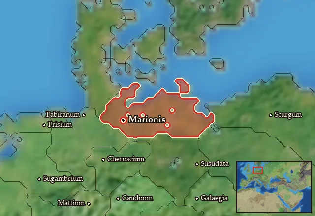 Map of Langobardia and its neighbours