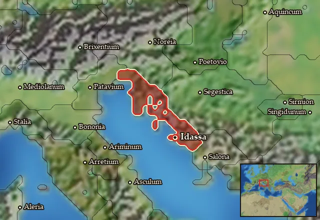 Map of Liburnia and its neighbours