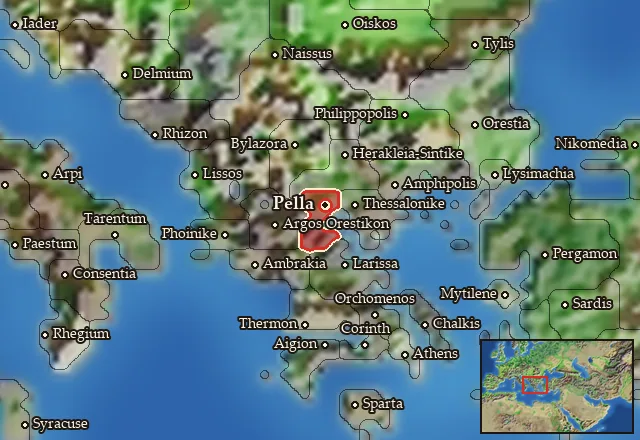 Map of Macedon and its neighbours