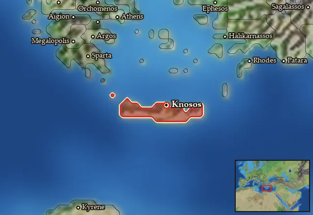 Map of Minoa and its neighbours