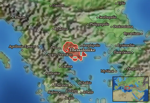 Map of Mygdonia and its neighbours