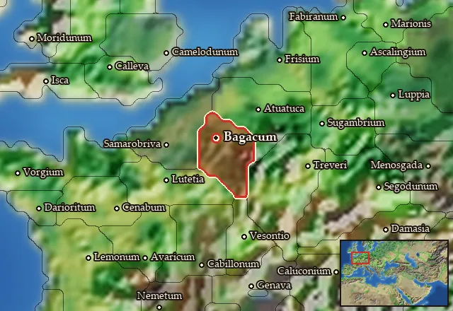 Map of Nervia and its neighbours