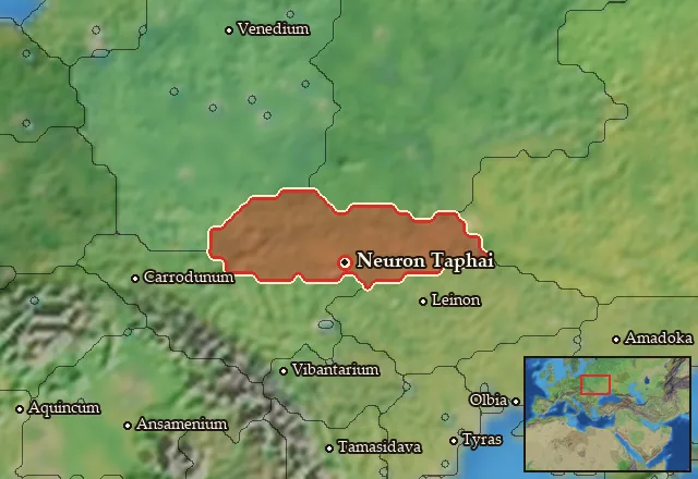 Map of Neuria and its neighbours