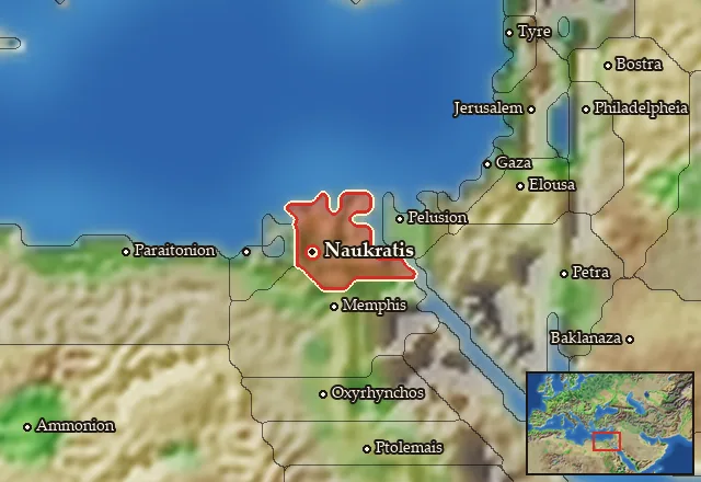Map of Nile Delta and its neighbours