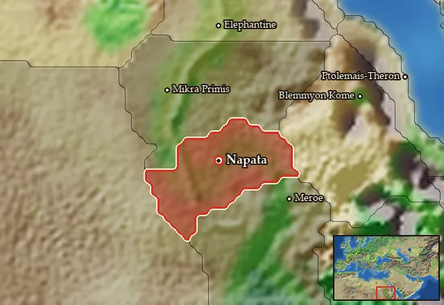 Map of Nubia and its neighbours