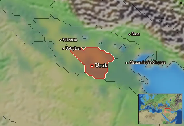 Map of Orchoe and its neighbours