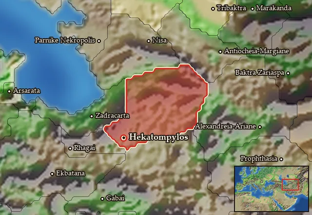Map of Parthia and its neighbours