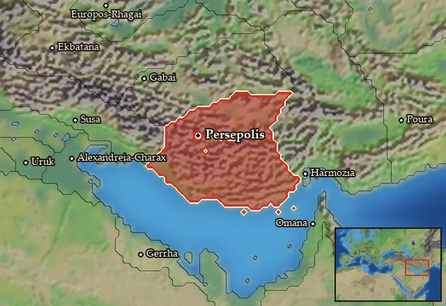 Map of Persia and its neighbours