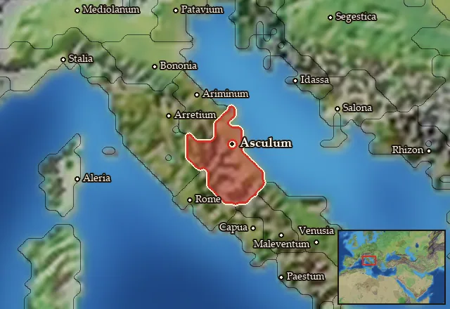 Map of Picenum and its neighbours