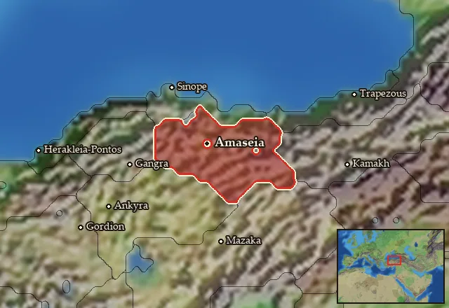 Map of Pontos and its neighbours