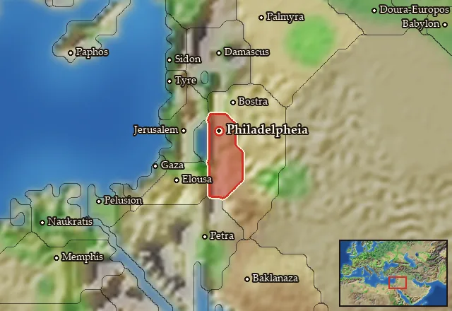 Map of Rabat Xaman and its neighbours